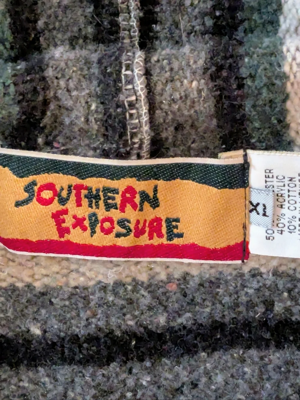 Mexican Baja Blanket Hoodie Southern Exposure Cotton Poly Acrylic Blend Button